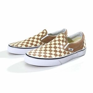 NEW Vans Slip On Checkerboard Tiger’s Eye Brown White